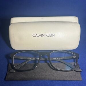 Calvin Klein Black and Navy Eyeglass Frames